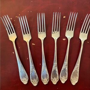 Elegant Silver Fork Set